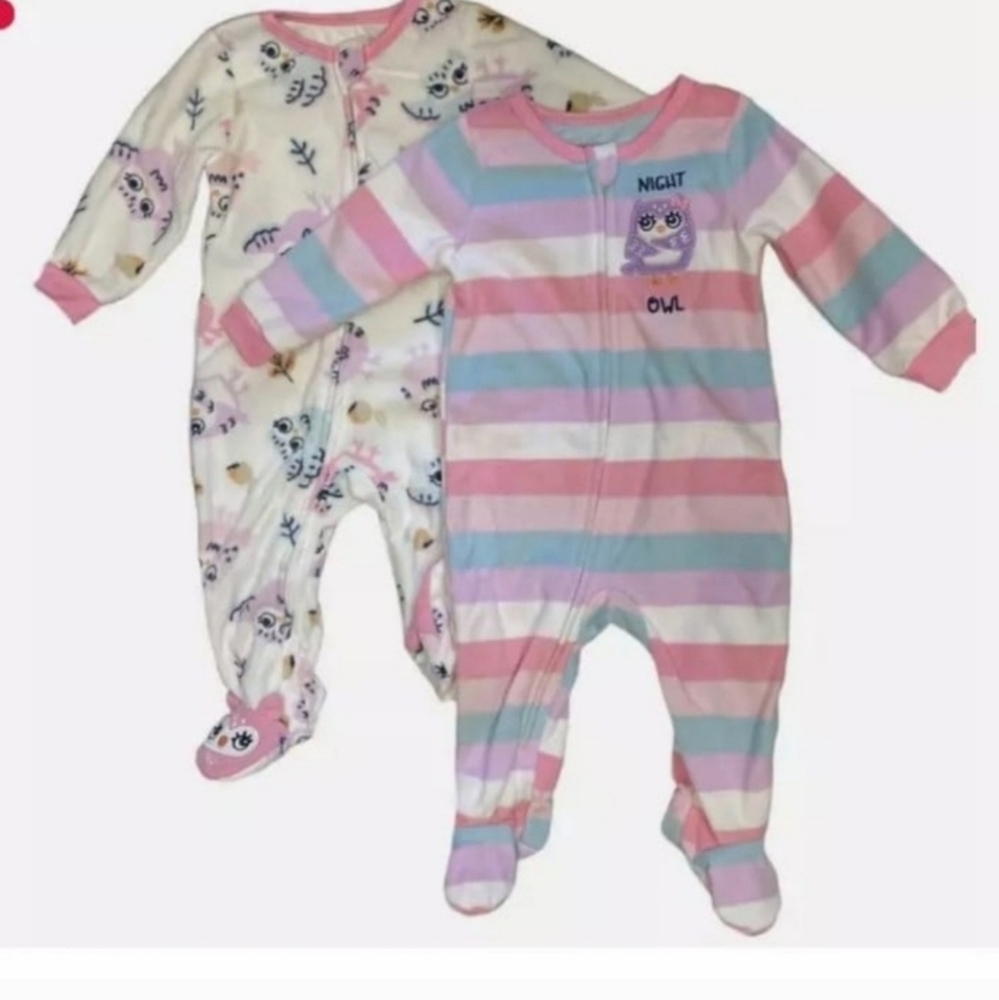 Absorba Baby  2 Piece Bundle Blanket Sleeper nwt night owl